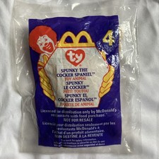 Spunky The Cocker Spaniel 4 1999 McDonald's Ty Teenie Beanie Babies Sealed