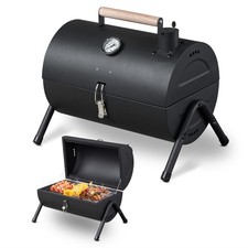 Holzkohle Tischgrill Tragbarer Doppel‑Seiten‑Campinggrill mit Deckel …