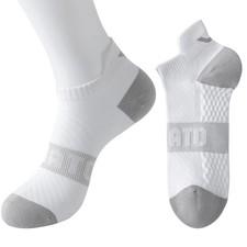 Athletic Running Ankle Socks White Low Cut