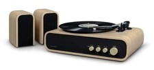 Image of Crosley Gig Turntable & Speakers Faux Wood Bluetooth Stereo Vinyl Record Player