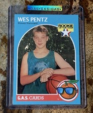 2021 Gas Hoops Wes Diplo Pentz Light Blue Rookie of the Year RC #420 DJ