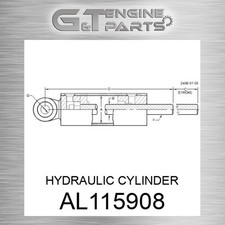Al115908 Hydraulic Cylinder Fits John Deere (surplus Open Box)