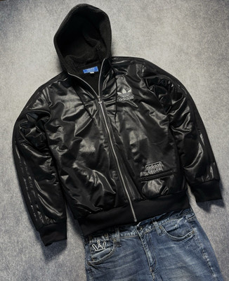 Adidas Originals Chile 62 Jacke | Größe S | Schwarz | Y2K | Gefüttert 