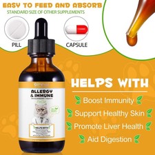 Allergy Relief for Cats  Helps to Naturally Support Allergy  Itch Relief for C