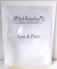 Vintage 150" Projection TV Fresnel Lens Instruction Manual DIY Science Kit