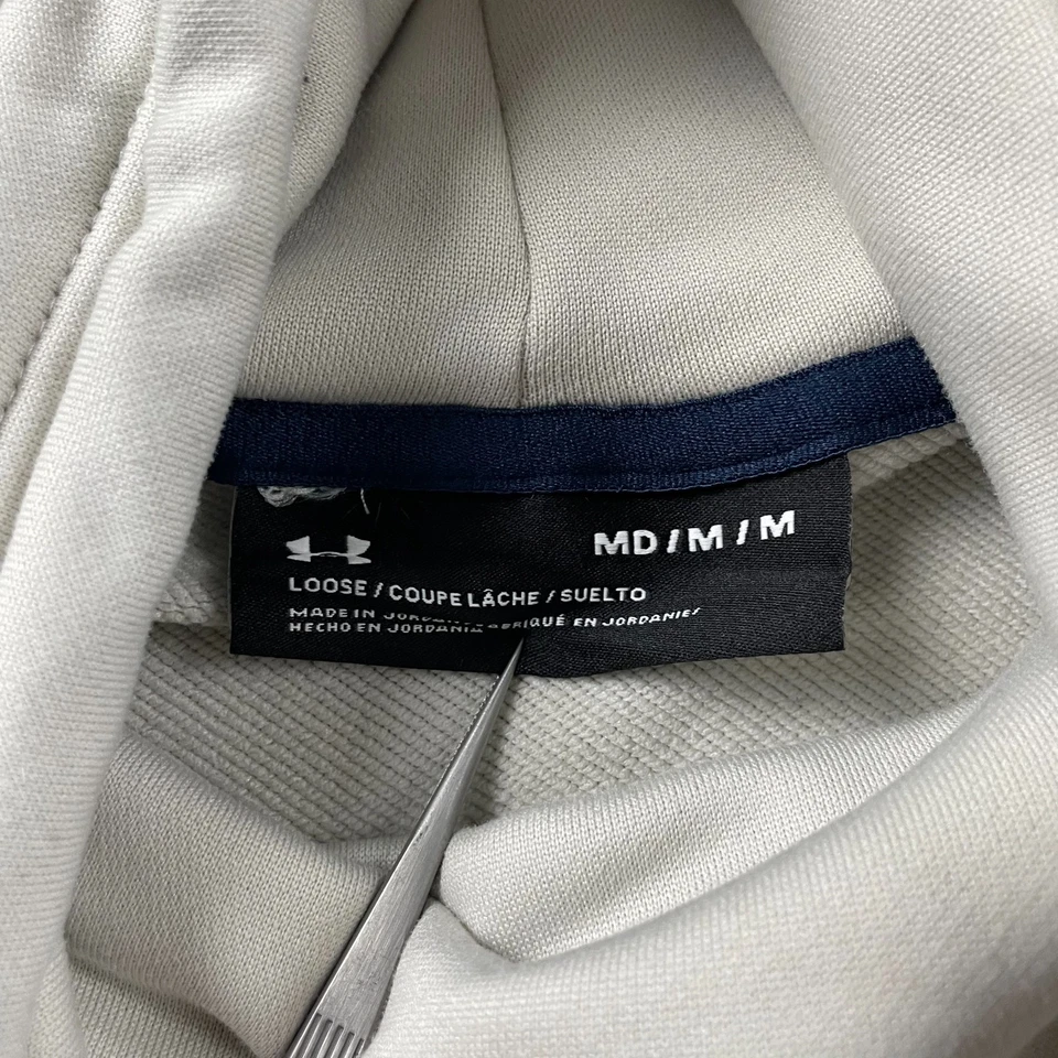 Sudadera Under Armour Mujer Mediana Beige Pullover Cuello Embudo Senderismo Aire Libre Foto 3 de 4