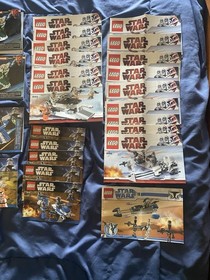 lego Star Wars  manual Instruction Book Lot 7914 7913 8093 9498 8083 8015 8084