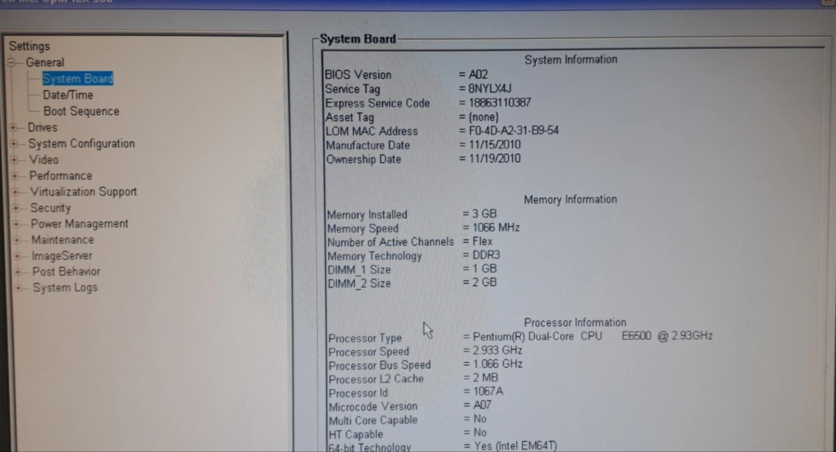 WINDOWS 7 32-Bit PC DELL DT 3,0GHz 3GB 250GB seriell LPT parallel Steuerung-PC