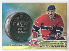 98/99 PACIFIC CROWN ROYALE SAKU KOIVU PILLARS OF THE GAME INSERT #15