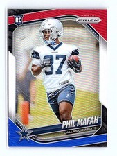 2025 Panini Prizm Red White and Blue Phil Mafah #378 Rookie Card RC. rookie card picture