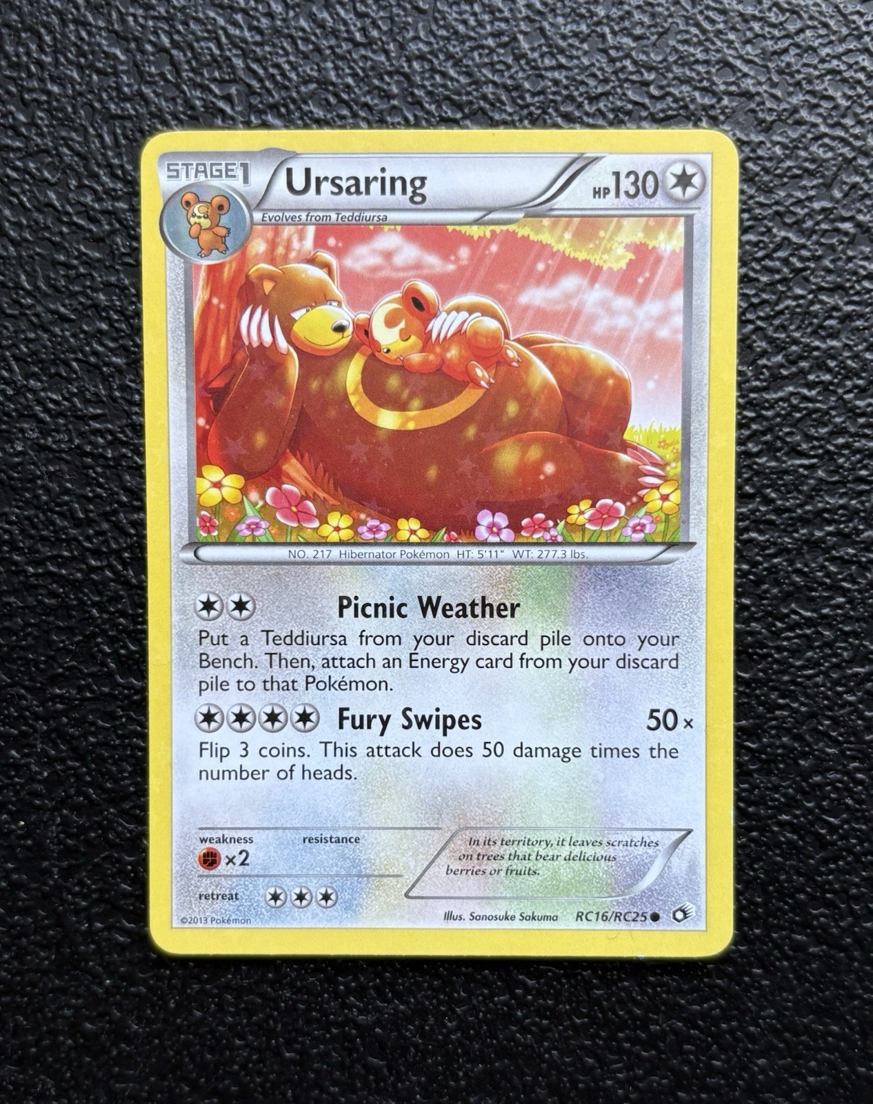 Pokémon TCG - Ursaring RC16/RC25 - Holo Rare - Legendary Treasures *NM/LP