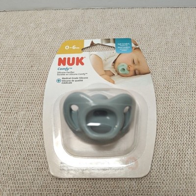 Nuk Comfy Orthodontic Silicone Pacifiers Binky Soother 0-6 Months Brand New
