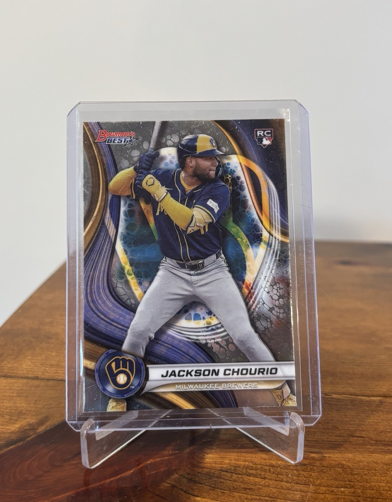 2024 Bowmans Best Jackson Chourio #38 Milwaukee Brewers (RC)