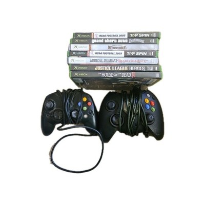 Original Xbox Lot   Controllers/cases/games/ video chords