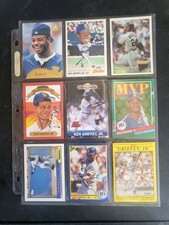 Ken Griffey Jr Baseball Various Years 9 Card Lot