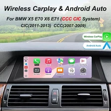 Wireless carplay Android auto for BMW x5 x6 e70 e71 2009-2013 Rearview cameraBox
