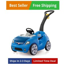Step2 Whisper Ride II Kids Push Car, Ride-On Car with Seat Belt and Horn, Tod...