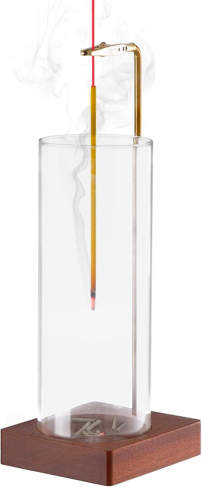 Incense Holder for Sticks, Insence-Stick Holder Ash Catcher with Removable Glass