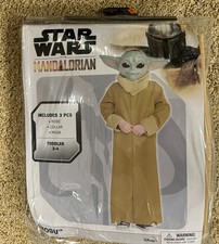 BABY YODA GROGU COSTUME STAR WARS MANDALORIAN TODDLER 3-4 HALLOWEEN 3 PCS
