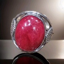 Bali Legacy Sponge Coral 925 Ring Sz 7