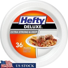 Deluxe Heavy Duty Disposable Foam Plates 9in 288 Count Soak Proof Cut Resistant