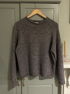 Toast Flecky Wool Cashmere Sweater Jumper Thistle XS