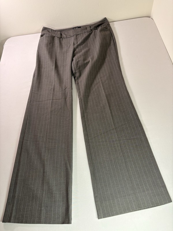 GAP Women's Brown Curvy Fit Flared Leg Stretch Cotton Dress Pants Size 6 (BC7)