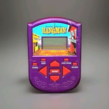 Vintage Milton Bradley- Hasbro Electronic Handheld Hangman Game- Working Purple