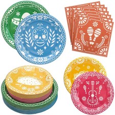 Mexican Fiesta Party Supplies Dinner Dessert Plates Napkins Decor 180PCS
