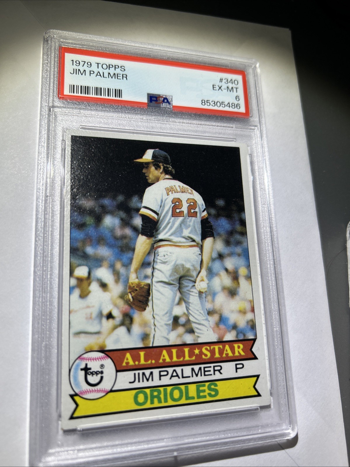 1979 Topps Jim Palmer #340 - PSA6