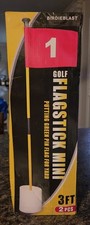 2 or 4 Set 3Ft Golf Flagstick Mini Putting Green Pin Flag for Yard, W/ Hole Cups