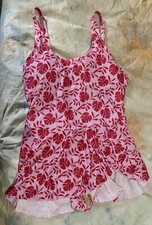 NWT AI'MAGE Floral Print One-Piece Swimdress Women's Size XXXL