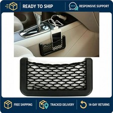 Car Seat Side Mesh Storage Net Pocket Organizer Phone Holder Elastic