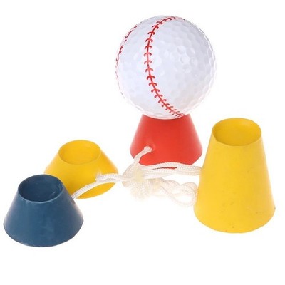 4-in-1 Golf Tees - Gummi Trainingsset für Outdoor Sport - verstellbare Höhen