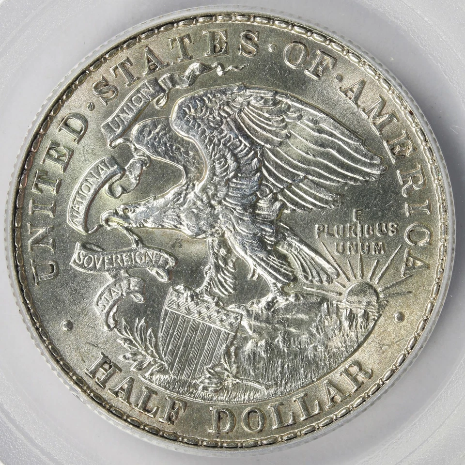 Medio dólar conmemorativo Lincoln 50c 1918 graduación profesional MS64 Foto 4 de 4