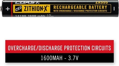 ZX555 ZITHION-X Li-Ion Rechargeable Battery for The G24, G25, G26