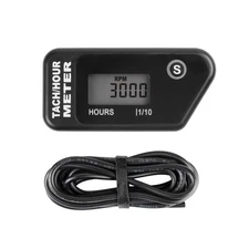 Runleader Digital LCD Hours Tachometer, & RPM Display,Waterproof