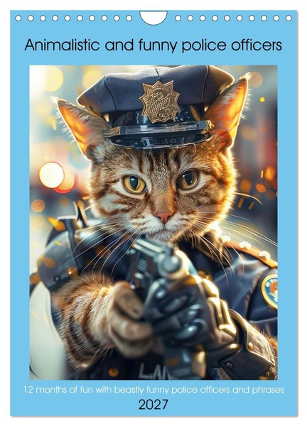 Animalistic And Funny Police Officers (Wall Calendar 2027 DIN A4 Portrait), Calv-image