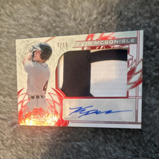2024 Leaf Trinity Kevin McGonigle Rookie Patch Autograph #PA-KMG Red 7/15
