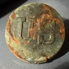 Dug Civil War  Or Later 💥 🇺🇸 💣 Big U.S. Rosette 8th Va Camp Hammond