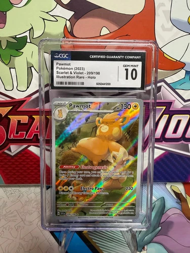 CGC 10 Pawmot 209/198 Illustration Rare - Scarlet & Violet - Pokemon TCG