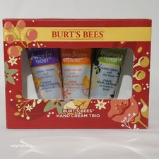 Burt's Bees Hand Cream Trio Set Lavender Honey, Orange Blossom,  Rosemary Lemon