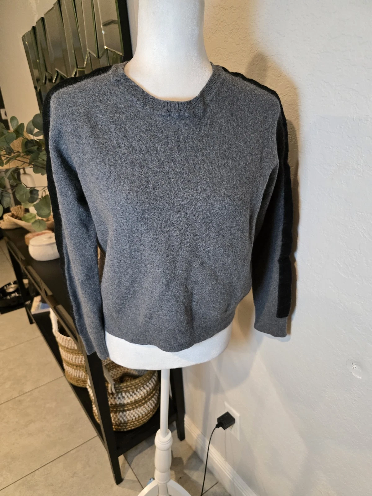 Neiman Men's Sport Merino Wool Crewneck Colorblock Sweater XL