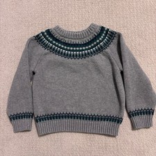 Janie and Jack Fair Isle Nordic Knit Cozy Sweater 4T Boys Preppy Classic