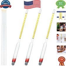 Complete Alcohol Testing Set - 0-200 Proof Meter for Moonshine Distillation