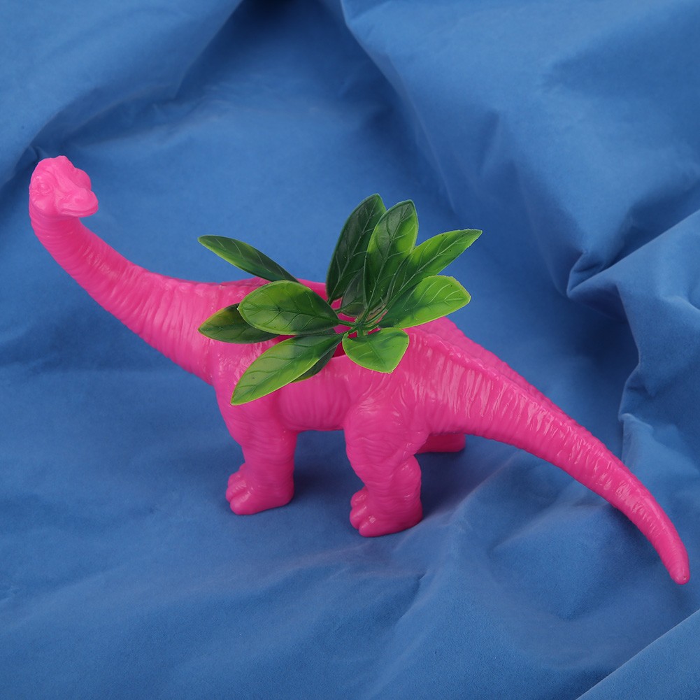 Dinosaur Animal Flower Pot Cactus Succulent Plant Pot Garden Decoration (Rose Re