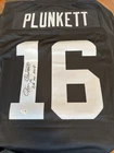 Jim Plunkett SB XV MVP Autographed Oakland Custom Black Football Jersey