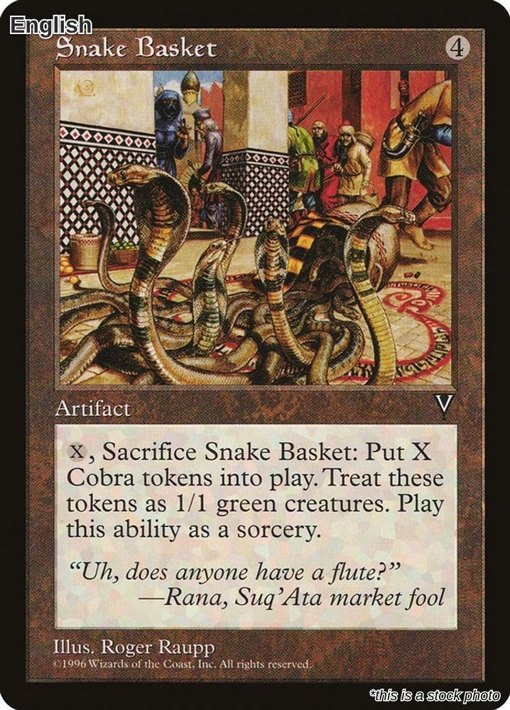 Magic Snake Basket 155 Rare Visions NM