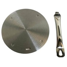 Induction Adapter with Handle Detachable Induction Interface Disk Brushed