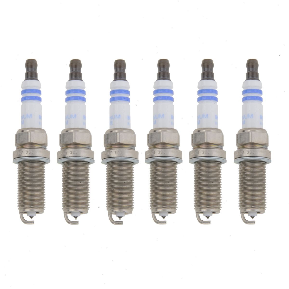 6 pc Bosch Double Platinum Spark Plugs for 2006-2007 BMW 525i 3.0L L6 gh